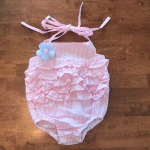 Seersucker romper 12-18 months